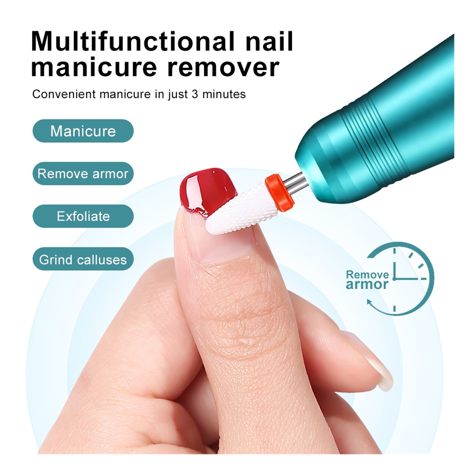 Nail Drill 35000 RPM Professional Nail Drill Machine, Electric Nail Polishing Set, Manicure Pedicure Salon Nail Tools ,Low Noise