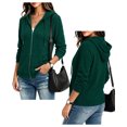 thumbnail image 3 of Airmenty Womens Full Zip Up Hoodie Lightweight Hooded Casual Long Sleeve Hoodie Jackets Sweatshirt with Pockets S-2XL, 3 of 7