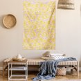 thumbnail image 2 of Flower Tapestry, Hand Drawn Romantic Yellow Roses Blooming in Spring Season Floral Arrangement, Wall Hanging for Bedroom Living Room Dorm Decor, 60W X 80L Inches, Yellow Blush, by Ambesonne, 2 of 5