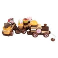 thumbnail image 2 of Juguetes de pastel de tren de madera Juguete de desarrollo Juego de imaginación Accesorios de comida para niños Regalos para niños Favores, 2 of 9