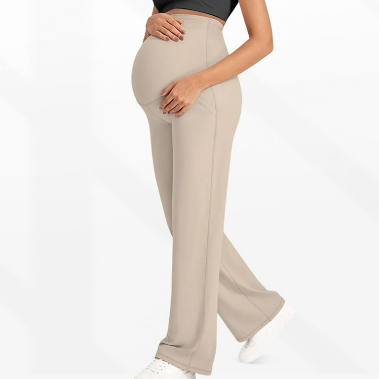 FchengtaiS Women's Maternity Pants Over The Belly Yoga Dress Work Pregnancy Pant Casual Loose Wide Leg Cozy Palazzo Lounge Trousers with Pockets, Size FchengtaiS Women's Maternity Pants Over The Belly Yoga Dress Work Pregnancy Pant Casual Loose Wide Leg Cozy Palazzo Lounge Trousers with Pockets, Size