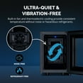 thumbnail image 3 of Newair Shadow-T Series Wine Cooler Refrigerator, 6 Bottle Countertop Mirrored Compact Wine Cellar, Small Freestanding Glass Door Wine Fridge, 3 of 24