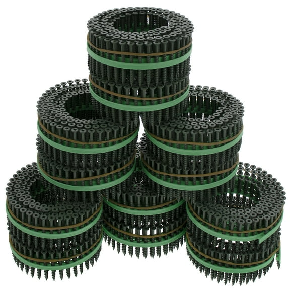 MURO® Green Epoxy #8 x 2" Square Flathead Exterior Deck Screws for Speed Driver
