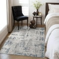 thumbnail image 3 of SIXHOME 3'x5' Area Rugs for Living Room Modern Abstract Area Rugs Machine Washable Rugs Soft Neutral Carpet Rugs for Bedroom Kitchen Entrance Aesthetic Home Decor Non Slip Rug Navy Blue, 3 of 6