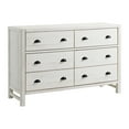 thumbnail image 2 of Alaterre Furniture Windsor 6-Drawer Double Dresser, Driftwood White, 2 of 7