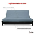 thumbnail image 3 of Premium Cotton/Polyester Futon Cover by Prestige Furnishings - Solid Collection - Solid Blue Bonnet - Queen Size (60" x 80"), 3 of 6