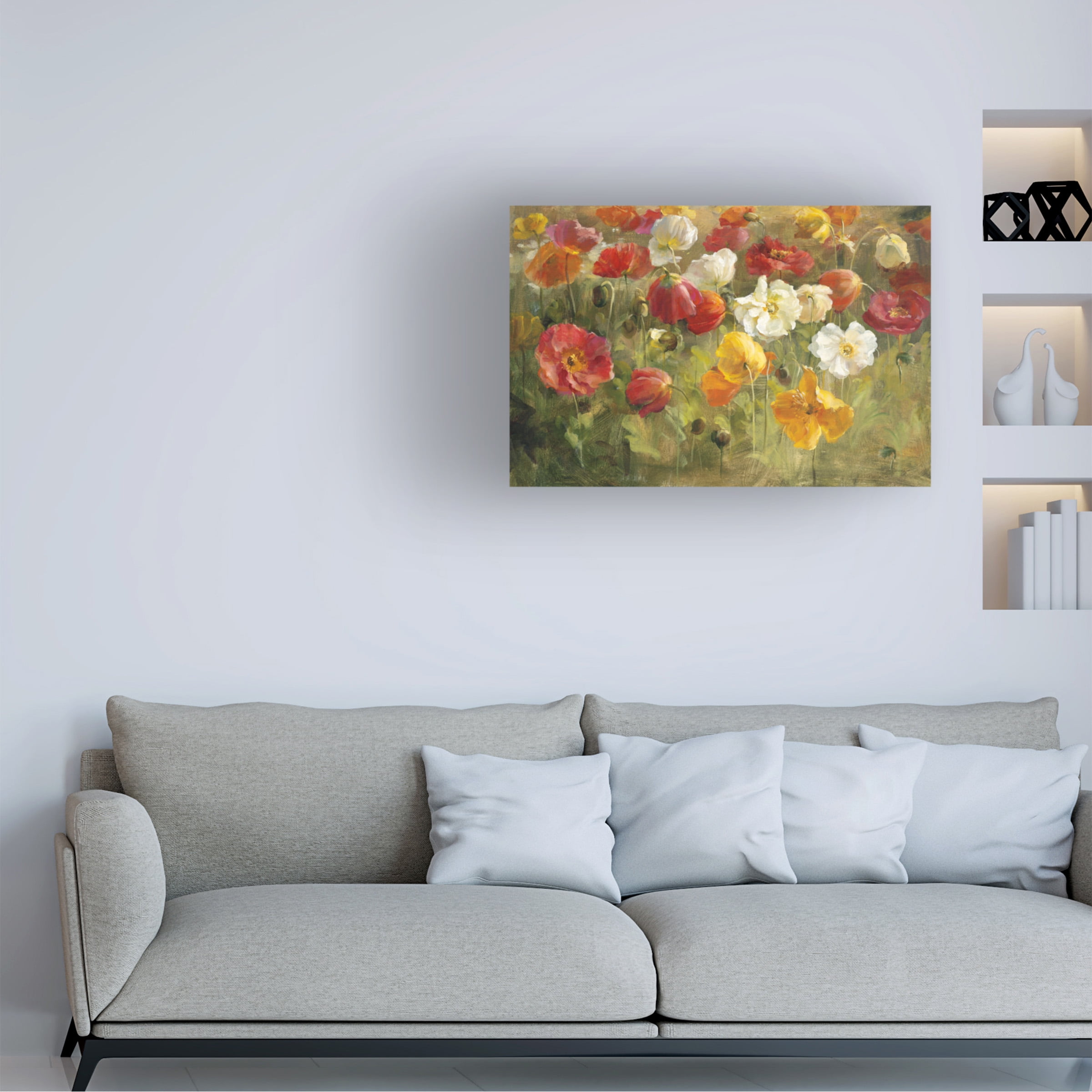 Danhui Nai 'Poppy Field Painting' Canvas Art