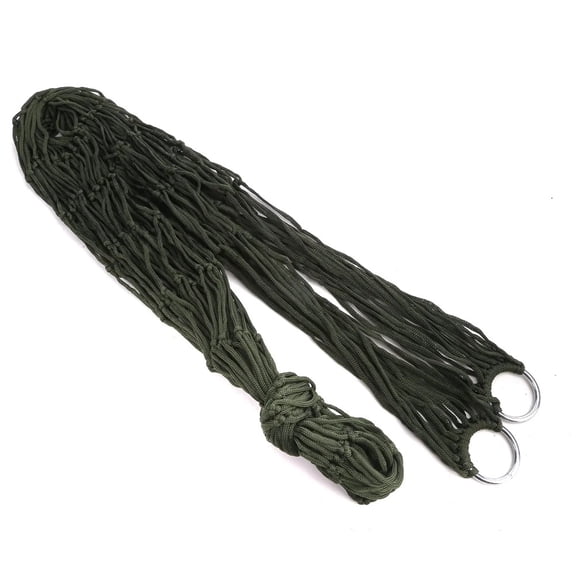 Outdoor Supplies Bold Mesh Hammock Nylon Rope Single Hammock Outdoor Furniture Camping