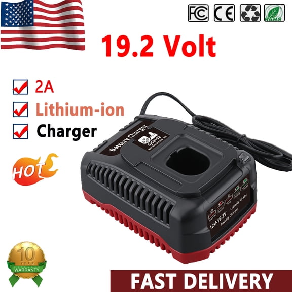 19.2V Quick Charger (Dual-Chemistry) Replace for Craftsiman Tools 19.2-Volt C3 XCP Lithium-Ion & Ni-Cad Diehard Battery Charger