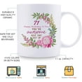 thumbnail image 5 of 71st Birthday Gifts for Women - 71 Happy Birthday To You You''re Awesome Keep That Sht Up Mug - 71st Birthday Gift for Mom, Grandma, Sister, Wife, Friend, Cousin, Aunt, Coworker - 11 oz Coffee Mug, 5 of 6