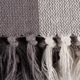 thumbnail image 4 of 4' x 5' Gray and White Rectangular Home Essentials Plaid Woven Throw, 4 of 5