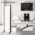 thumbnail image 5 of Room Divider Portable Room Dividers and Folding Privacy Screens, 88'' W Fabric Divider for Room Separation, 3 Panel Partition Room Dividers Freestanding Wall Divider Screen for Dorm Studio Office., 5 of 5