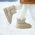 thumbnail image 7 of Balabala Toddler Snow Boots Winter Boots for Girls Water Resistance Boys Boots Kids Boots Solid Suede Boots Warm Lightweight, 7 of 7