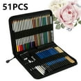 thumbnail image 6 of Keyohome 51Pcs Drawing Kit Wood Pencil Sketching Pencils Art Sketch Painting Supplies Complete Set of Art Pencils Arts Supplies Holiday Gift, 6 of 8