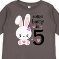 thumbnail image 4 of Inktastic Somebunny is Five- 5th birthday bunny Boys or Girls Long Sleeve Toddler T-Shirt, 4 of 5