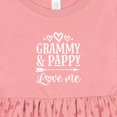 thumbnail image 4 of Inktastic Grammy and Pappy Love Me Girls Granddaughter Girls Baby Dress, 4 of 5