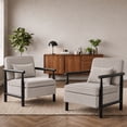 thumbnail image 3 of Accent Chair with Hidden Storage, LEGAHOME Antique Gray Modern Arm Chair for Living Room, Comfy Corduroy Reading Armchair for Bedroom, with Solid Wood Leg for 250lbs Weight Capacity, 3 of 10