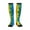 3 Black, variant on Rainbow Colored Compression Socks for Women and Men 20-30mmHg-Circulation Support Socks Knee High Nurse Pregnant Running Medical and Travel Athletic