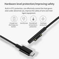 thumbnail image 5 of Sidaley Cable de carga de conector tipo C a Surface Pro, adaptador de de Cable de carga rápida PD para Surface Pro6 Pro5 Pro4 Pro 3 Computadoras de tableta turno femenino, 5 of 5