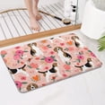 thumbnail image 4 of Pink Beagle and Flower Bathroom Rugs Mat,Non Slip Microfiber Bathroom Rug,Rubber Backing,Soft Bathroom Mats for Bathroom Floor,Tub and Shower,17x27in(43x68cm), 4 of 5