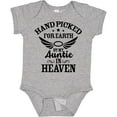 thumbnail image 3 of Inktastic Handpicked for Earth by My Auntie in Heaven with Angel Wings Boys or Girls Baby Bodysuit, 3 of 5