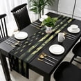 thumbnail image 3 of Green Camouflage American Flag Table Runner 70 Inches Long, Wooden Grain Kitchen Coffee Dining Table Decoration for Home Party Birthday Wedding Home Decor 13x70 Inches, 3 of 8