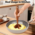 Wooden Ground Beef Masher, Heavy Duty Meat Chopper for Ground Beef ...