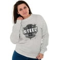 thumbnail image 3 of USA Steel American Blue Collar Pride Sweatshirt for Men or Women Brisco Brands L, 3 of 6