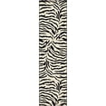 thumbnail image 1 of Unique Loom 3125072 Zebra Animal Print Runner Rug, 2 Feet 7 Inch x 10 Feet, Ivory/Black, 1 of 5