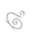 thumbnail image 4 of Beautiful Open Swirl Ring .925 Solid Sterling Silver Band Jewelry Female Male Unisex Size 2, 4 of 4