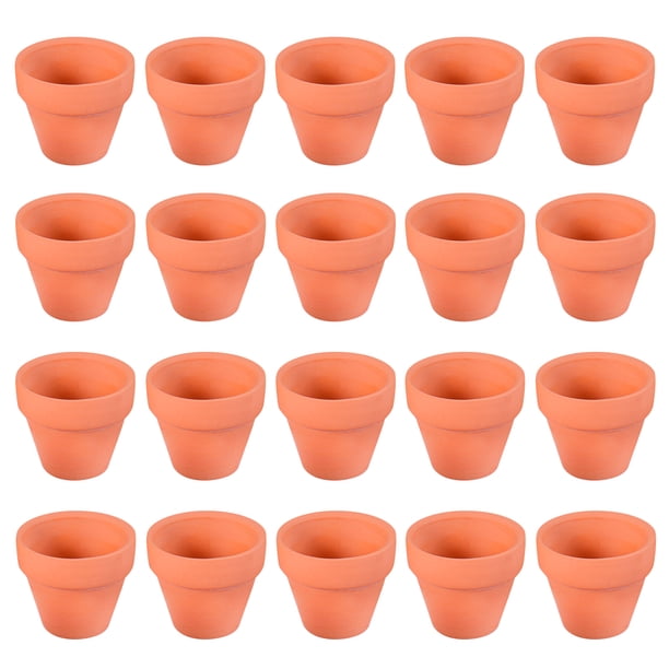 BESTONZON - Macetas pequeñas de terracota (20 unidades), de cerámica, para cactus, suculentas, ideales para manualidades y recuerdos de boda.