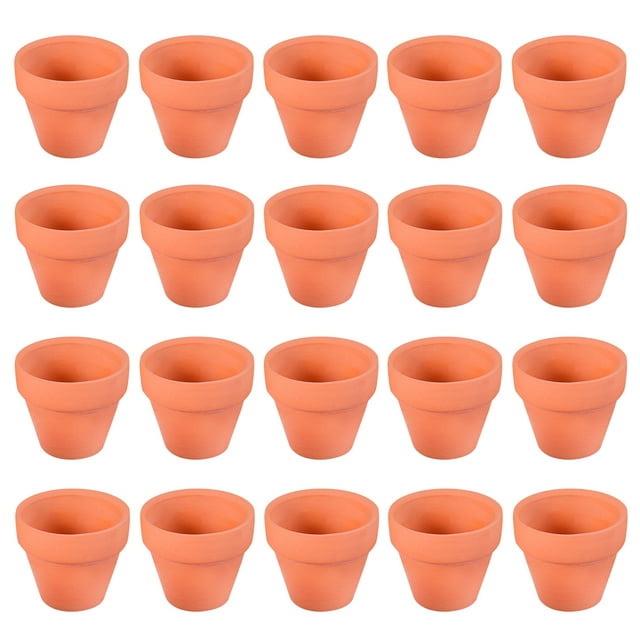 BESTONZON - Macetas pequeñas de terracota (20 unidades), de cerámica, para cactus, suculentas, ideales para manualidades y recuerdos de boda.