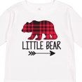 thumbnail image 4 of Inktastic Plaid Little Bear with Arrow Boys or Girls Long Sleeve Toddler T-Shirt, 4 of 5