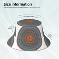 thumbnail image 6 of Kll Mandala Bucket Hat For Women Men Packable Travel Beach Sun Hat Outdoor Rave Accessories Reflective Fisherman Cap, 6 of 9