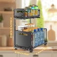 thumbnail image 2 of Storvive 2-Tier Adjustable Height Pull Out Under Sink Organizer, with Sliding Drawer for Kitchen and Bathroom, 2 of 8
