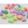 thumbnail image 4 of U8MO 100 Mixed Pastel Color Acrylic Assorted Heart Animal Shape Pony Beads kids Craft, 4 of 5