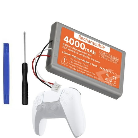 CITYORK 1-Pack PS5 Battery Replacement for Play Station5 Dual Sense CFI-ZCT1W CFI-ZCT1B CFI-ZCT1U 3.65V 4000mAh
