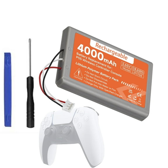 CITYORK 1-Pack PS5 Battery Replacement for Play Station5 Dual Sense CFI-ZCT1W CFI-ZCT1B CFI-ZCT1U 3.65V 4000mAh