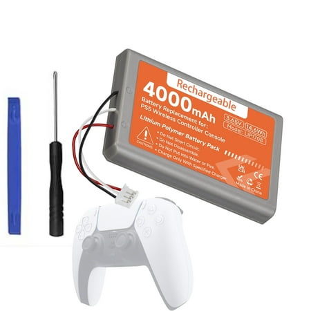 CITYORK 1-Pack PS5 Battery Replacement for Play Station5 Dual Sense CFI-ZCT1W CFI-ZCT1B CFI-ZCT1U 3.65V 4000mAh