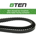 thumbnail image 3 of 8TEN Cogged Belt for Exmark Toro Quest TimeCutter ZS 5000 119-3321 810-CBL2526T, 3 of 4