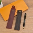 thumbnail image 6 of Leather Pen Holder Color Options Fountain Pen Pouch Pencil Holder Handmade Ballp, 6 of 21