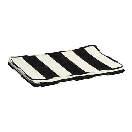 Arden Selections ProFoam 19 x 24 in Outdoor Plush Deep Seat Back Cover  Onyx Black Cabana