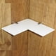 thumbnail image 2 of Estantes de pared de esquina, estantes flotantes de acrílico de seguridad para dormitorio, sala de , , cocina, 220mm - Blanco Yotijar cuarto de baño del estante de la esquina, 2 of 6