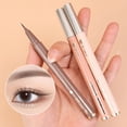 thumbnail image 3 of Delineador de ojos líquido ultrafino, sombra de ojos con brillo de diamante, maquillaje negro, marrón, duradero, resistente al agua, delineador de ojos de secado rápido, lápiz cosmético, 3 of 5