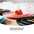 thumbnail image 4 of MasteelfCA 1pc Coloured Ceramic Tableware Western Steak Plate Microwave Oven Available Ceramic Food Plate Round Shape (Pink 8 Inches), 4 of 8