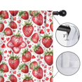 thumbnail image 4 of Blackout Kids Curtains,White Strawberry Plants Fruit Childrens Insulated Curtains Set Of 2,Bedroom Essentials,Toddler Room Decor 42x54in(106x137cm), 4 of 4