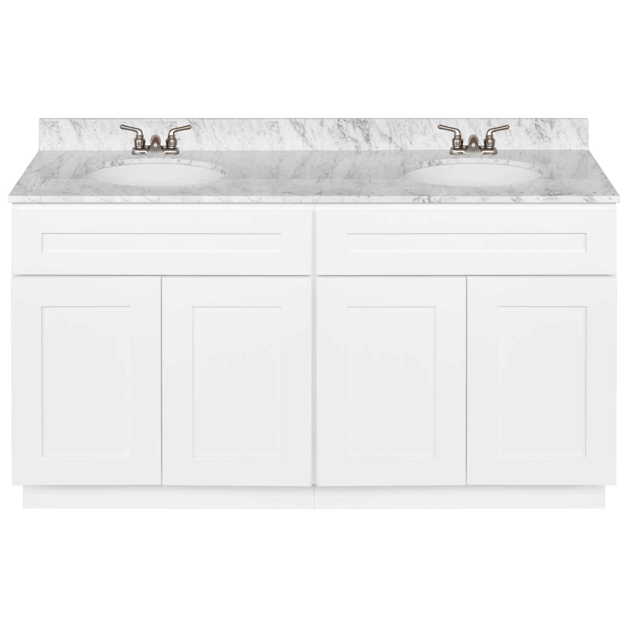Lexora dukes 84 white double vanity, white carrara marble top, white square sinks and no mirror. white double bathroom vanity 60 cara white marble top faucet lb3b walmart com