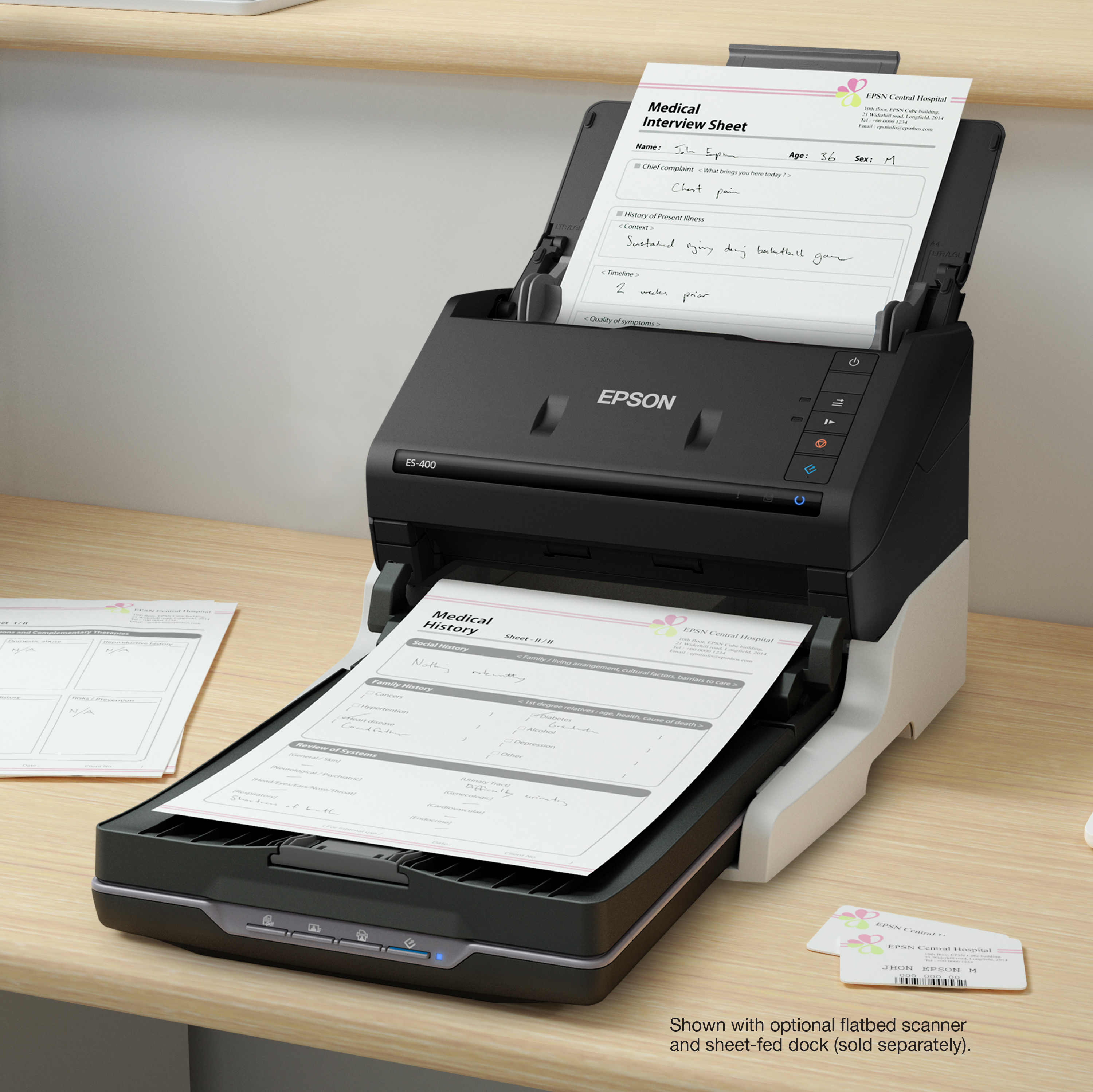 Epson WorkForce ES-400 Color Duplex Document Scanner for PC and Mac, Auto Document Feeder (ADF) - image 7 of 7