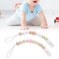 thumbnail image 4 of Pacifier Clip, Holder Teething Beads for Baby Girls A, 4 of 8