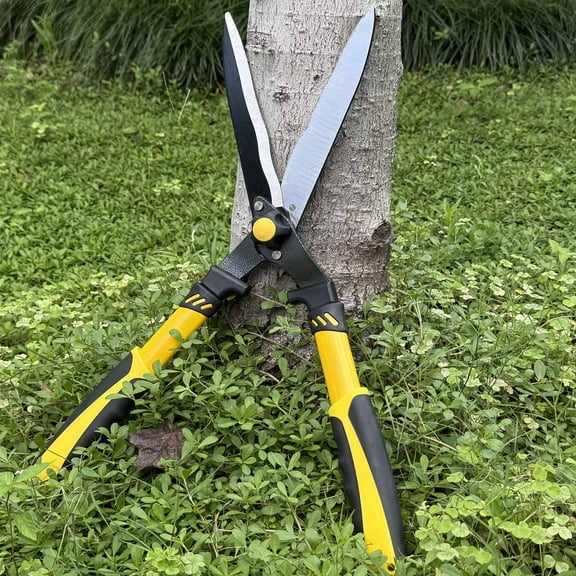 YeYeBest 22" Hedge Shears, Heavy Duty Manual Hedge Clippers, Hedge Trimmers Manual for Shaping Shrubs and Trimming Bushes